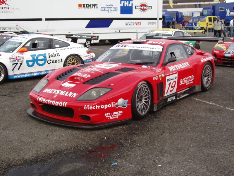 FIA GT Ferraris in action from Donington Park last Sunday