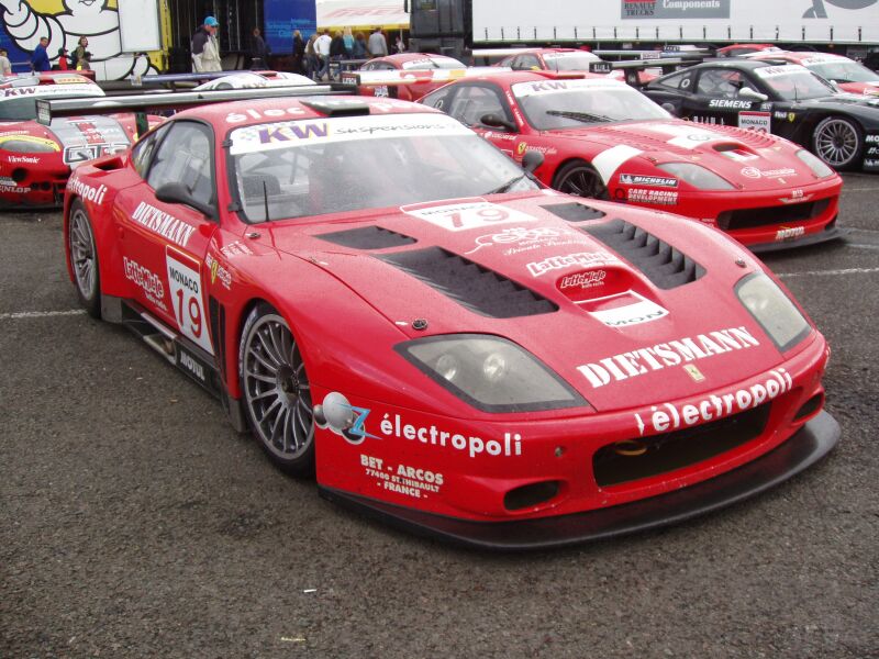 FIA GT Ferraris in action from Donington Park last Sunday