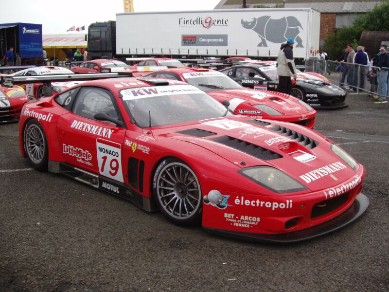 FIA GT Ferraris in action from Donington Park last Sunday