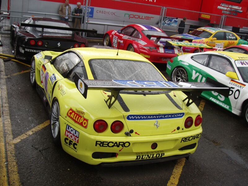 FIA GT Ferraris in action from Donington Park last Sunday