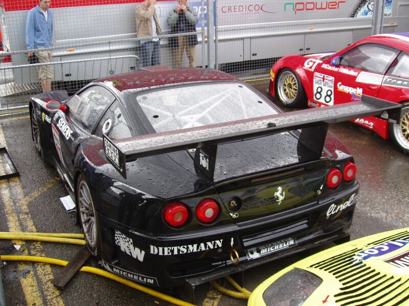 FIA GT Ferraris in action from Donington Park last Sunday