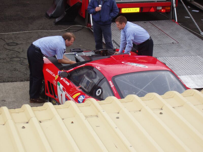 FIA GT Ferraris in action from Donington Park last Sunday