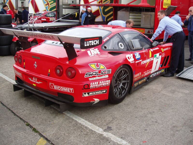 FIA GT Ferraris in action from Donington Park last Sunday