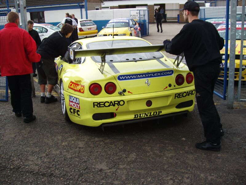 FIA GT Ferraris in action from Donington Park last Sunday