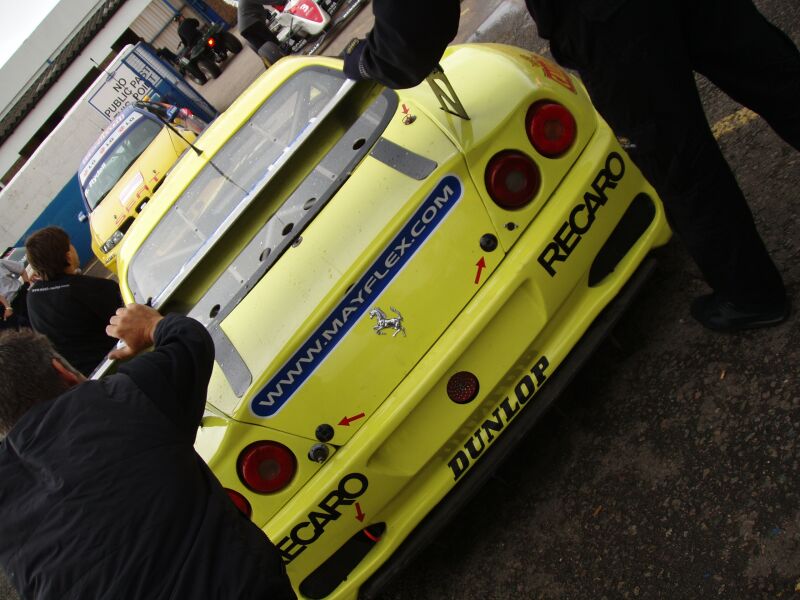 FIA GT Ferraris in action from Donington Park last Sunday