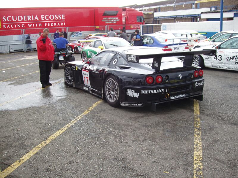 FIA GT Ferraris in action from Donington Park last Sunday