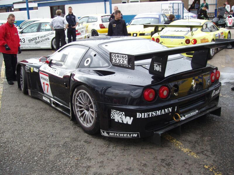 FIA GT Ferraris in action from Donington Park last Sunday