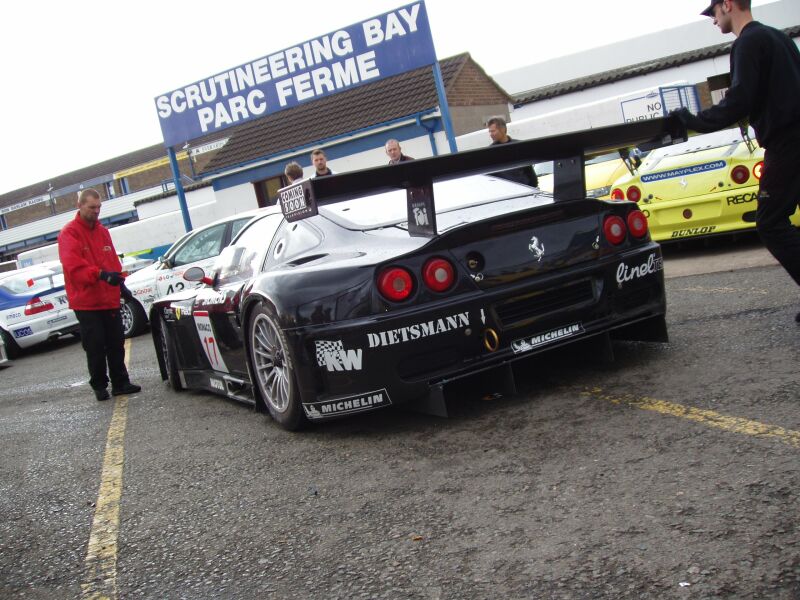 FIA GT Ferraris in action from Donington Park last Sunday