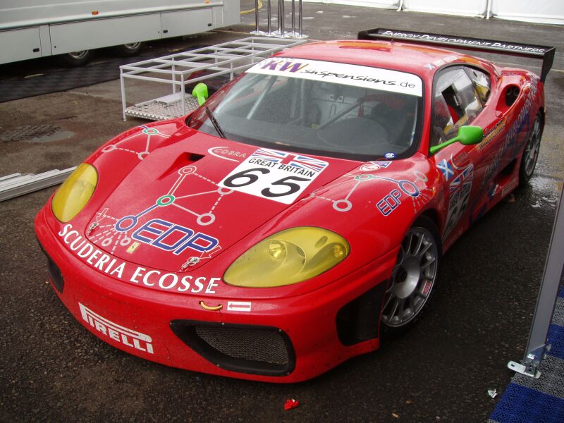 FIA GT Ferraris in action from Donington Park last Sunday