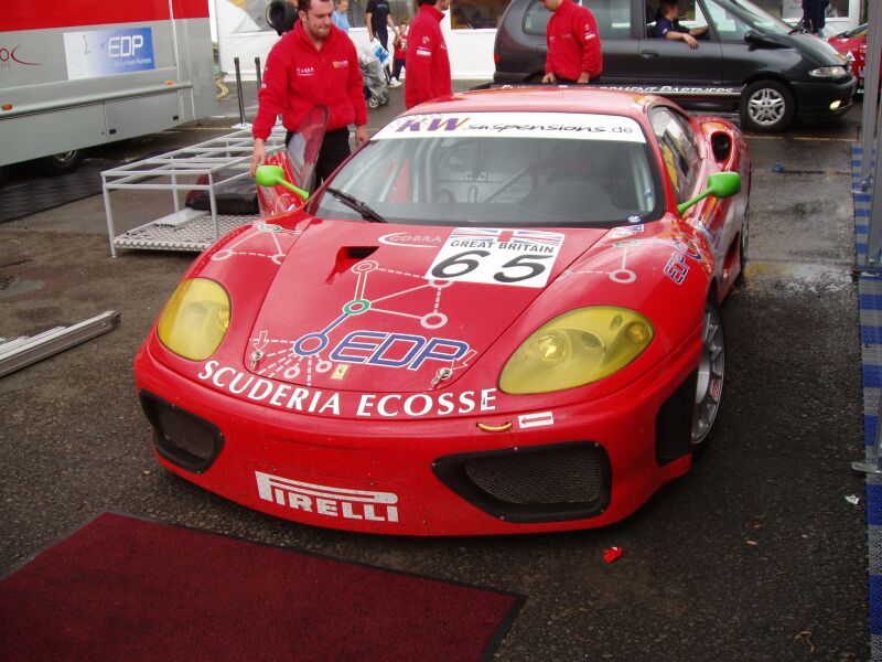 FIA GT Ferraris in action from Donington Park last Sunday