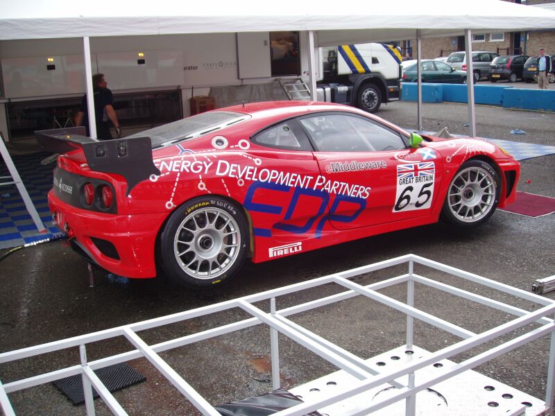 FIA GT Ferraris in action from Donington Park last Sunday