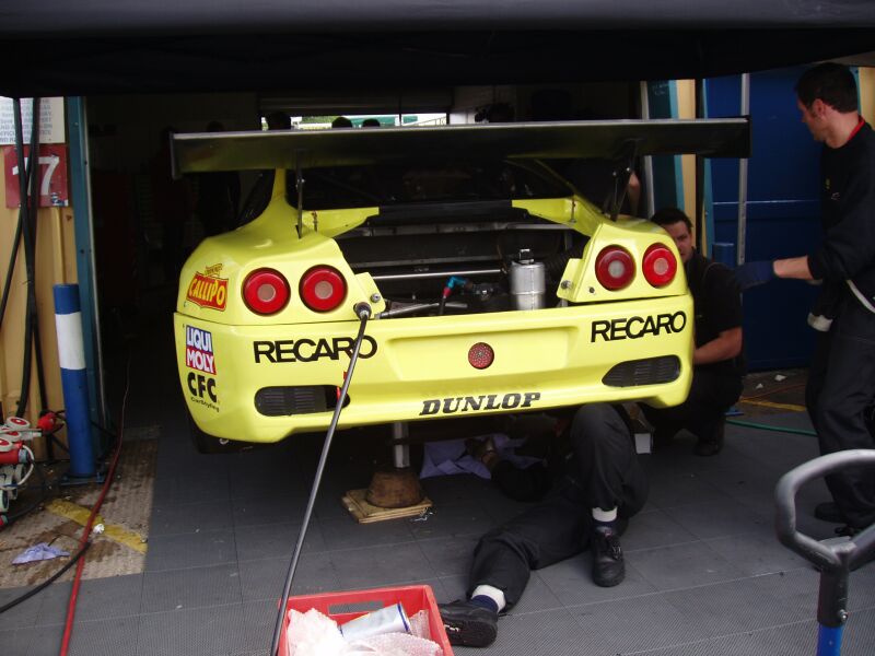 FIA GT Ferraris in action from Donington Park last Sunday