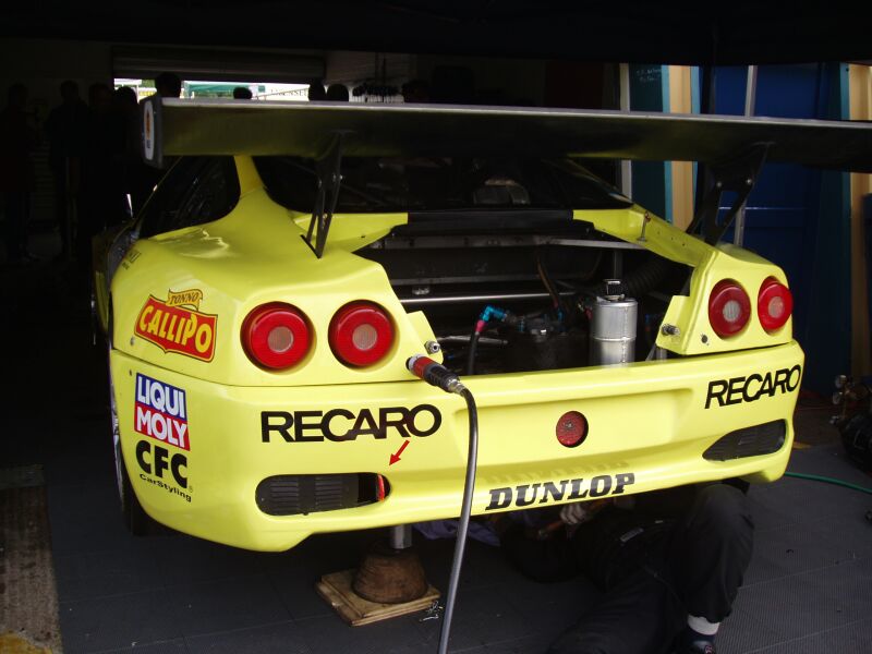 FIA GT Ferraris in action from Donington Park last Sunday