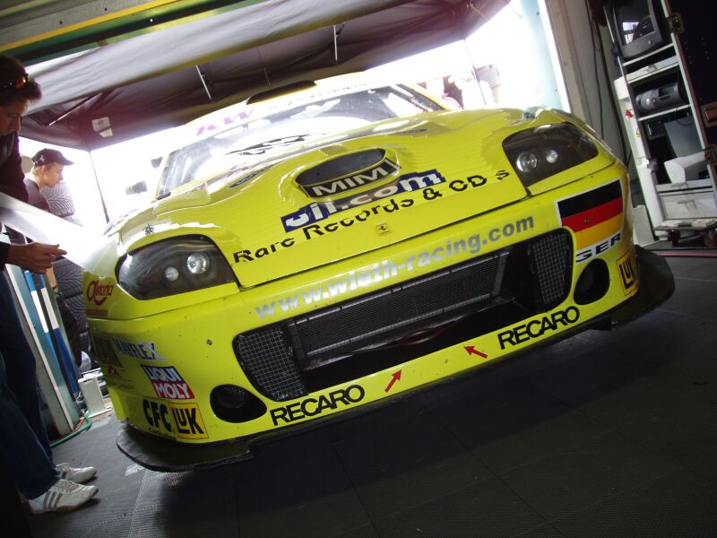 FIA GT Ferraris in action from Donington Park last Sunday