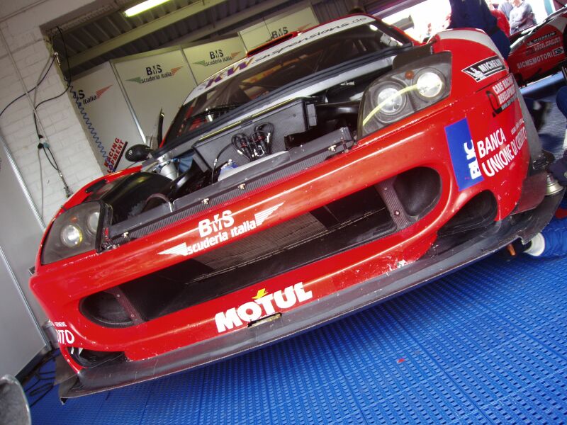 FIA GT Ferraris in action from Donington Park last Sunday