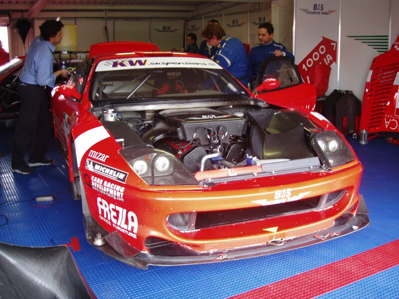 FIA GT Ferraris in action from Donington Park last Sunday