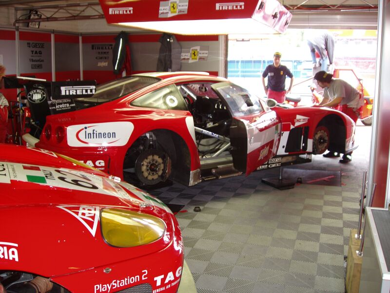 FIA GT Ferraris in action from Donington Park last Sunday