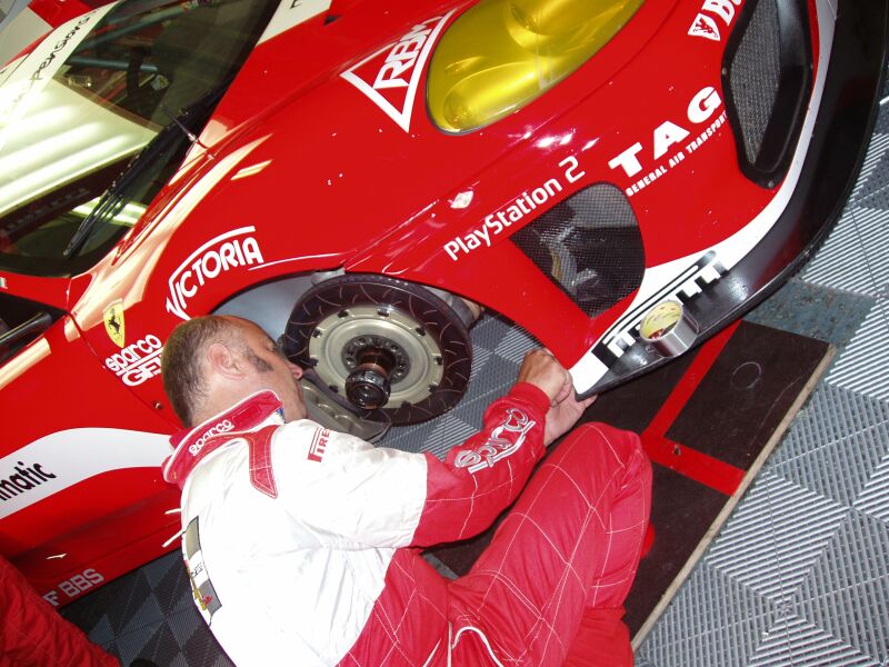 FIA GT Ferraris in action from Donington Park last Sunday