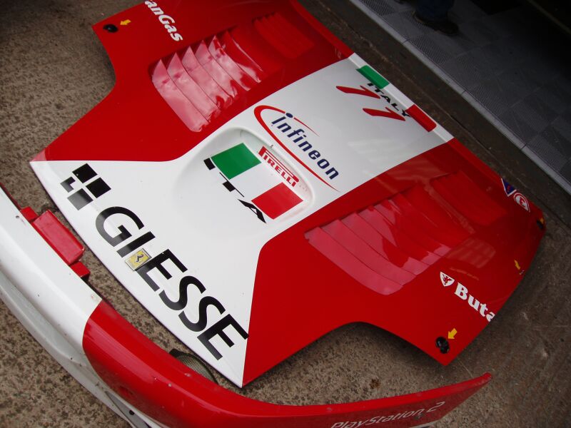 FIA GT Ferraris in action from Donington Park last Sunday