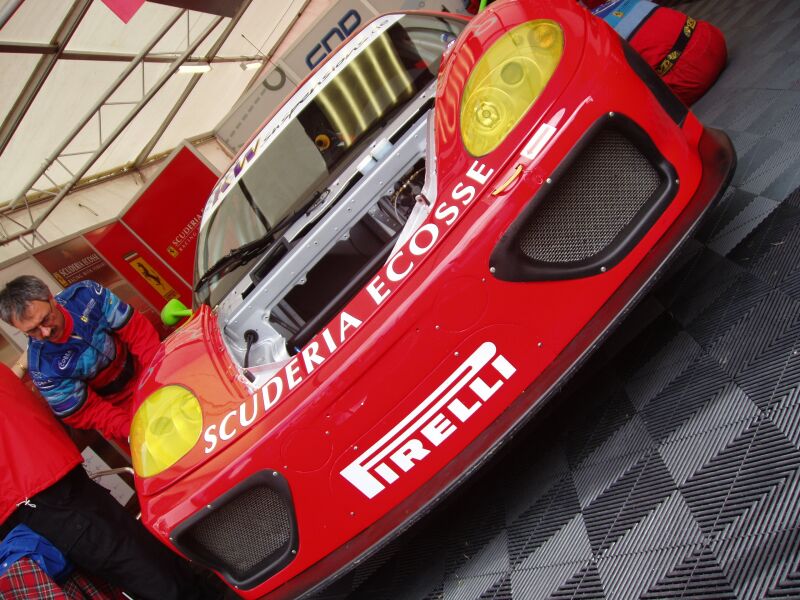 FIA GT Ferraris in action from Donington Park last Sunday