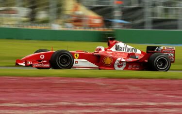 Rubens Barrichello during qualifying in Melbourne