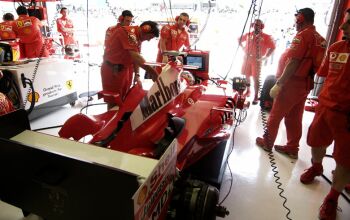 Ferrari pit garage in Malaysia