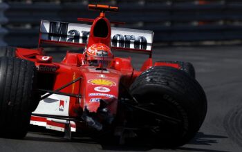 Ferrari at the 2004 Monaco Grand Prix