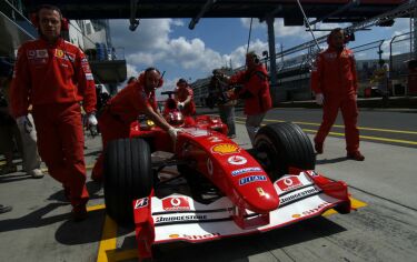 Rubens Barrichello at the Nurburgring