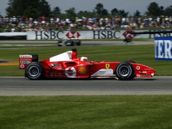 Rubens Barrichello during Friday free practice at Indianapolis