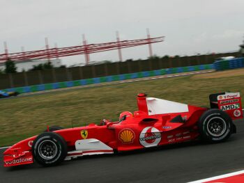 Michael Schumacher at the French Grand Prix