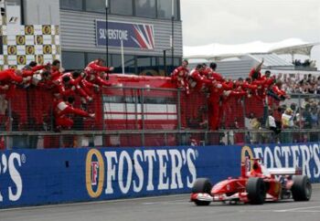 Ferrari at the 2004 British Grand Prix