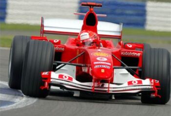 Ferrari at the 2004 British Grand Prix