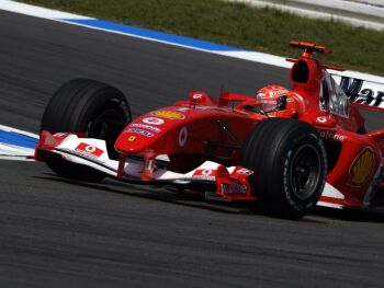 Ferrari qualifying action from Hockenheim