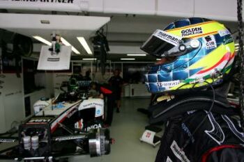 Minardi quaifying action from Hockenheim