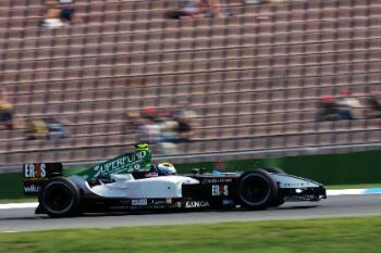 Minardi quaifying action from Hockenheim