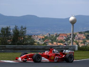 Rubens Barrichello at the Hungaroring