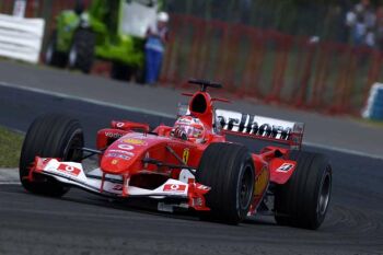 Ferrari at the 2004 Hungarian Grand Prix