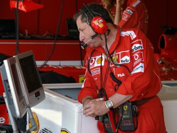 Ferrari at the 2004 Hungarian Grand Prix