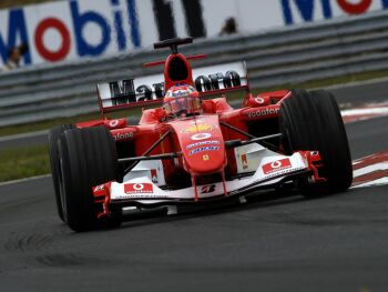 Ferrari at the 2004 Hungarian Grand Prix