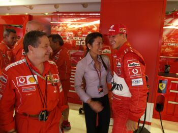 Ferrari at the 2004 Hungarian Grand Prix