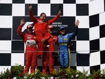 Ferrari at the 2004 Hungarian Grand Prix