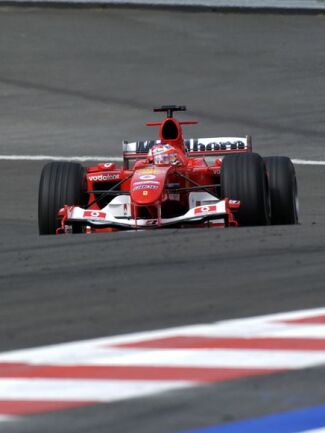 Rubens Barrichello during Friday free practice at Spa