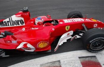 Ferrari qualifying action from Spa