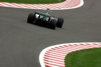 Minardi action from Spa