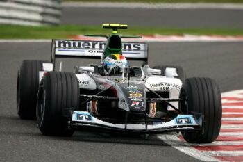 Minardi action from Spa