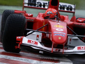 Action from the 2004 Belgian Grand Prix