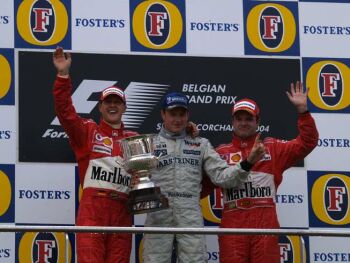 2004 Belgian Grand Prix action