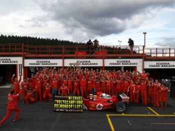 2004 Belgian Grand Prix action