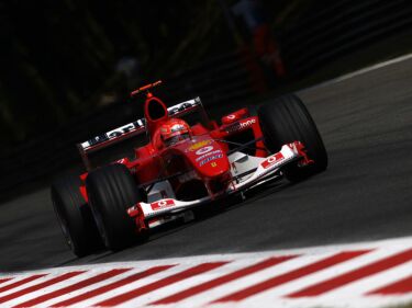 Ferrari during qualifying at Monza