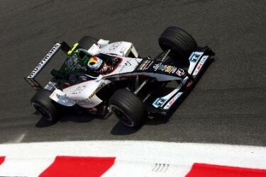 Minardi during qualifying at Monza